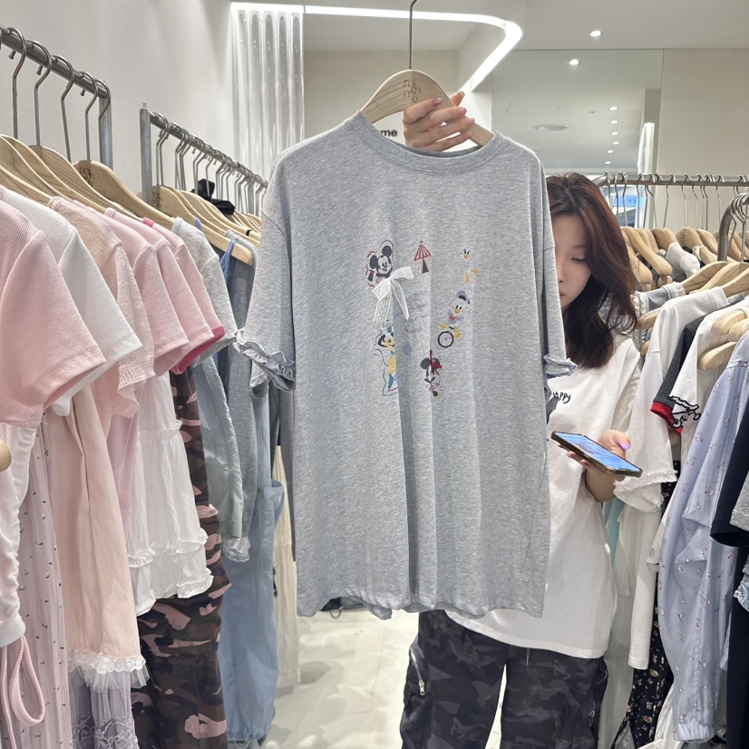 MIMME韓國代購㊣女士新品真品推薦人氣25春夏職業熱賣時尚T恤MIMMET恤圖色2