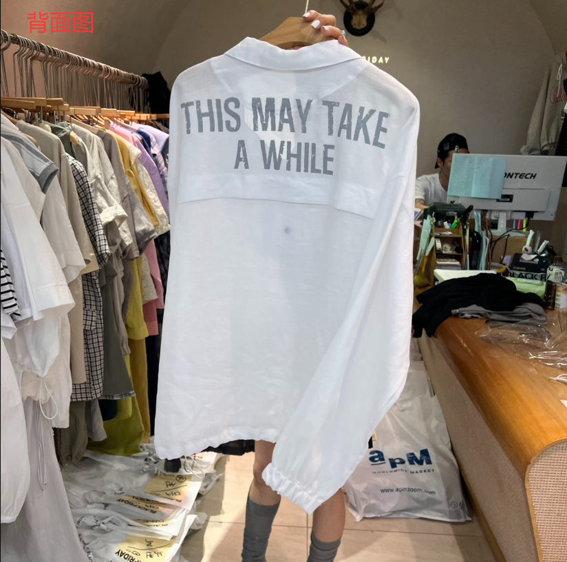 BLACKFRIDAY韓國代購㊣女裝新款時尚熱賣休閑人氣推薦夾克亞麻BLACK FRIDAY夾克圖色4