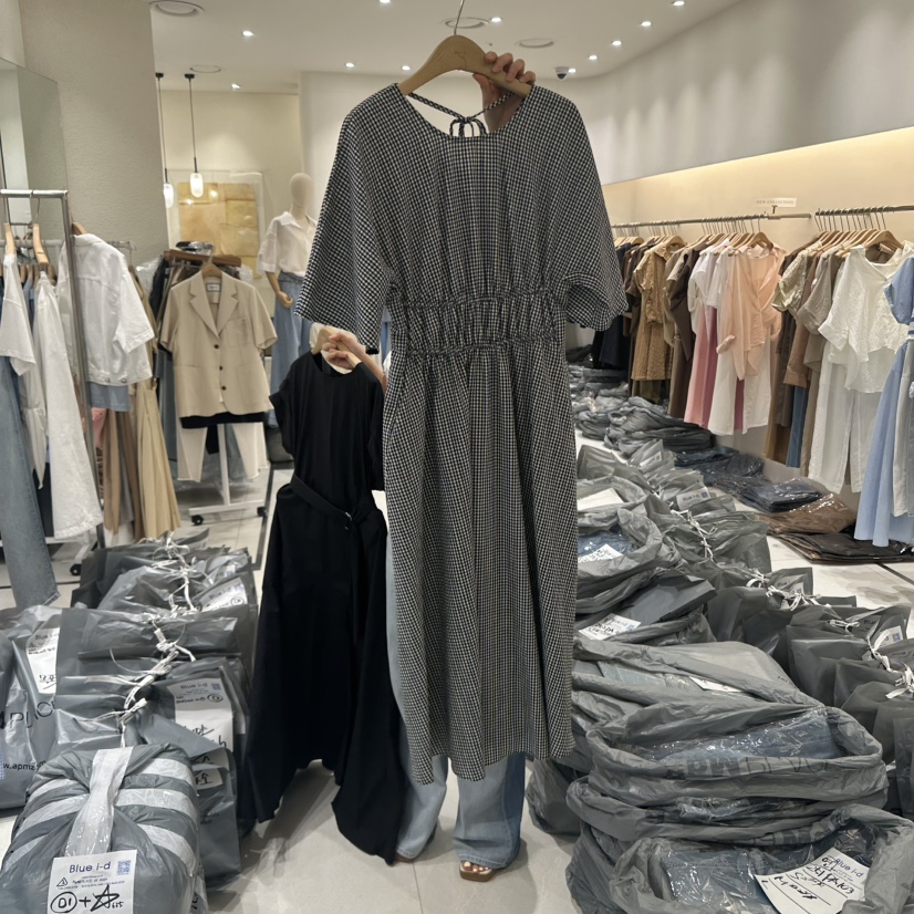 BLUEI-D東大門㊣直郵女裝新款時尚熱賣真品職業25春夏連衣裙Blue i-d連衣裙圖色2