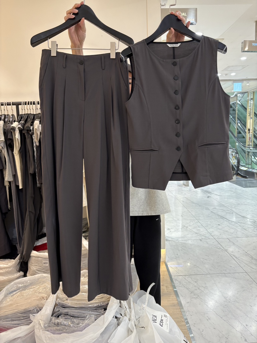 NORMAL韓國代購㊣女裝新品25春夏休閑職業熱賣推薦人氣休閑褲NORMAL休閑褲