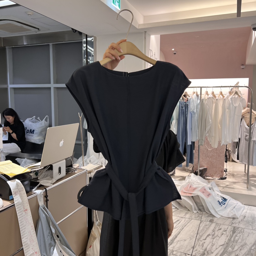 W AND J東大門㊣實拍女裝新品時尚休閑職業襯衫蕾絲衫含腰帶W AND J襯衫/蕾絲衫圖色2