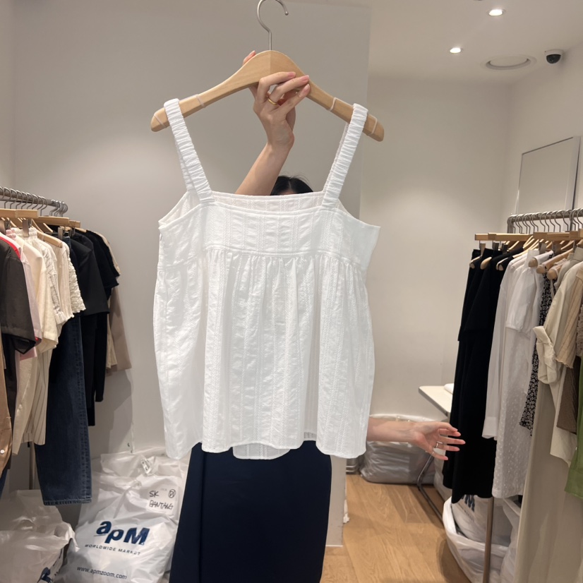 OUR-A東大門㊣實拍女士新款推薦人氣熱賣25春夏吊帶背心蕾絲OUR-A吊帶/背心