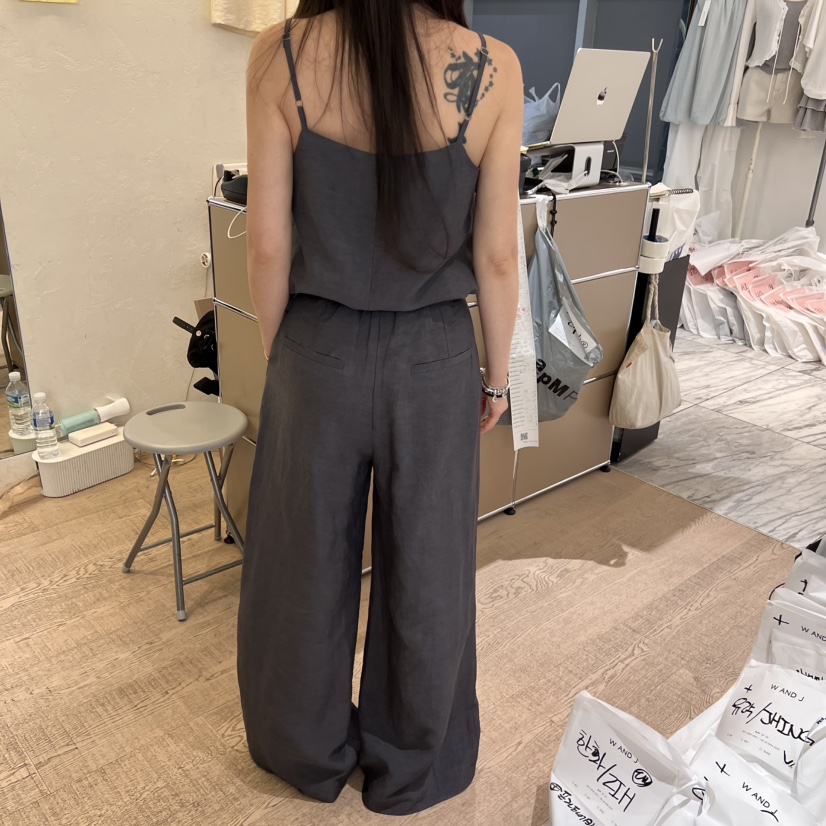 W AND J韓國直郵㊣女士新品熱賣人氣25春夏推薦真品休閑褲W AND J休閑褲