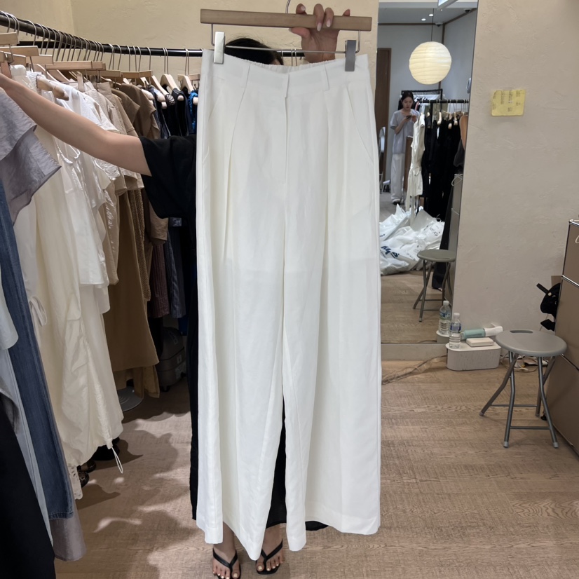 W AND J韓國直郵㊣女士新品熱賣人氣25春夏推薦真品休閑褲W AND J休閑褲圖色3