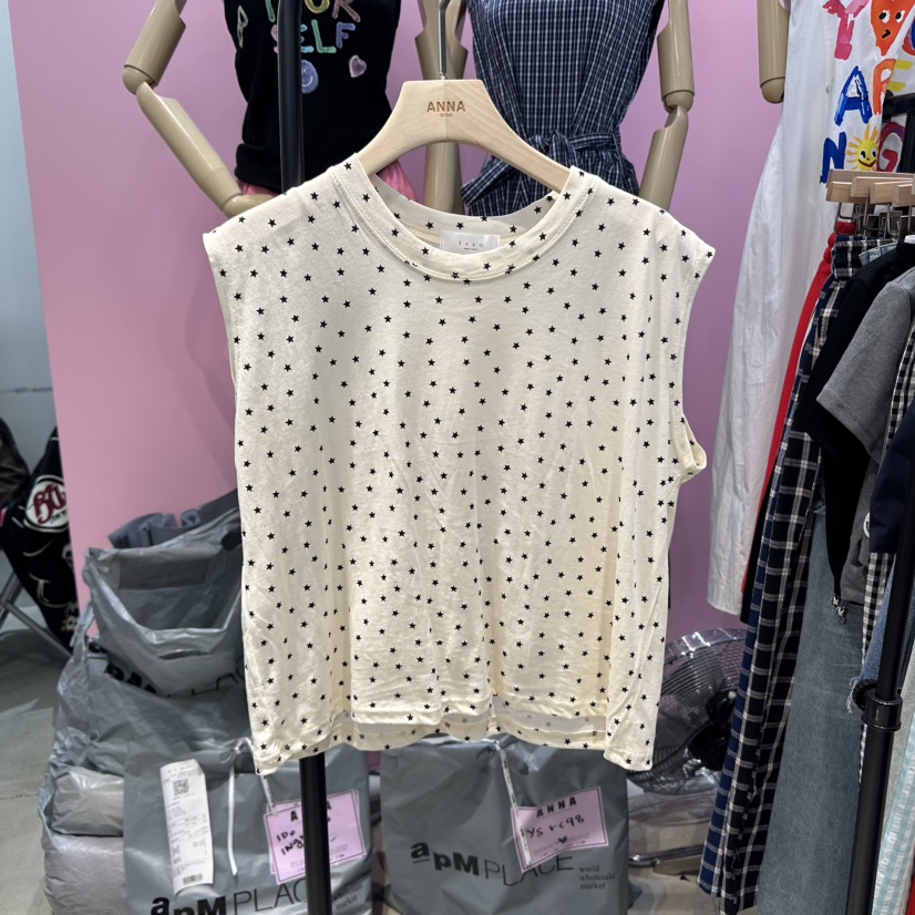 ANNA韓國直郵㊣女裝新品推薦職業休閑熱賣25春夏真品吊帶背心ANNA吊帶/背心