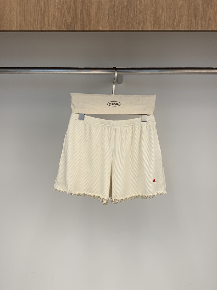 ONE MONE東大門㊣直郵女裝新品時尚真品25春夏人氣休閑短褲ONE MONE短褲圖色2