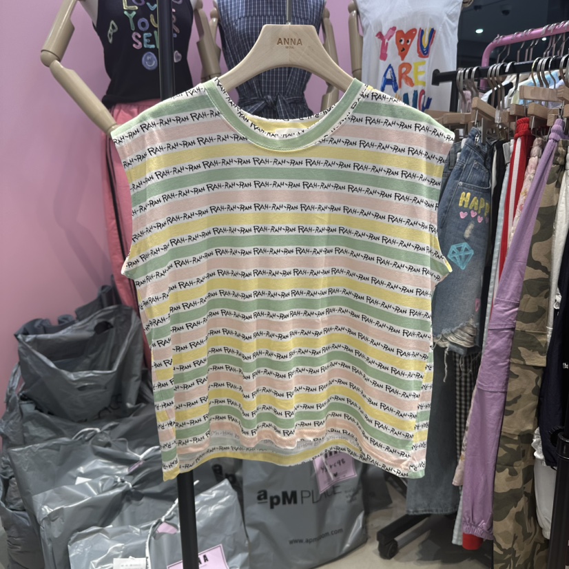 ANNA韓國代購㊣女士新品時尚職業25春夏推薦熱賣休閑吊帶背心ANNA吊帶/背心圖色2