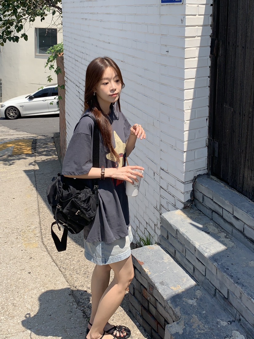 BAKING POWDER韓國代購㊣女裝新款真品25春夏休閑熱賣推薦T恤BAKING POWDERT恤