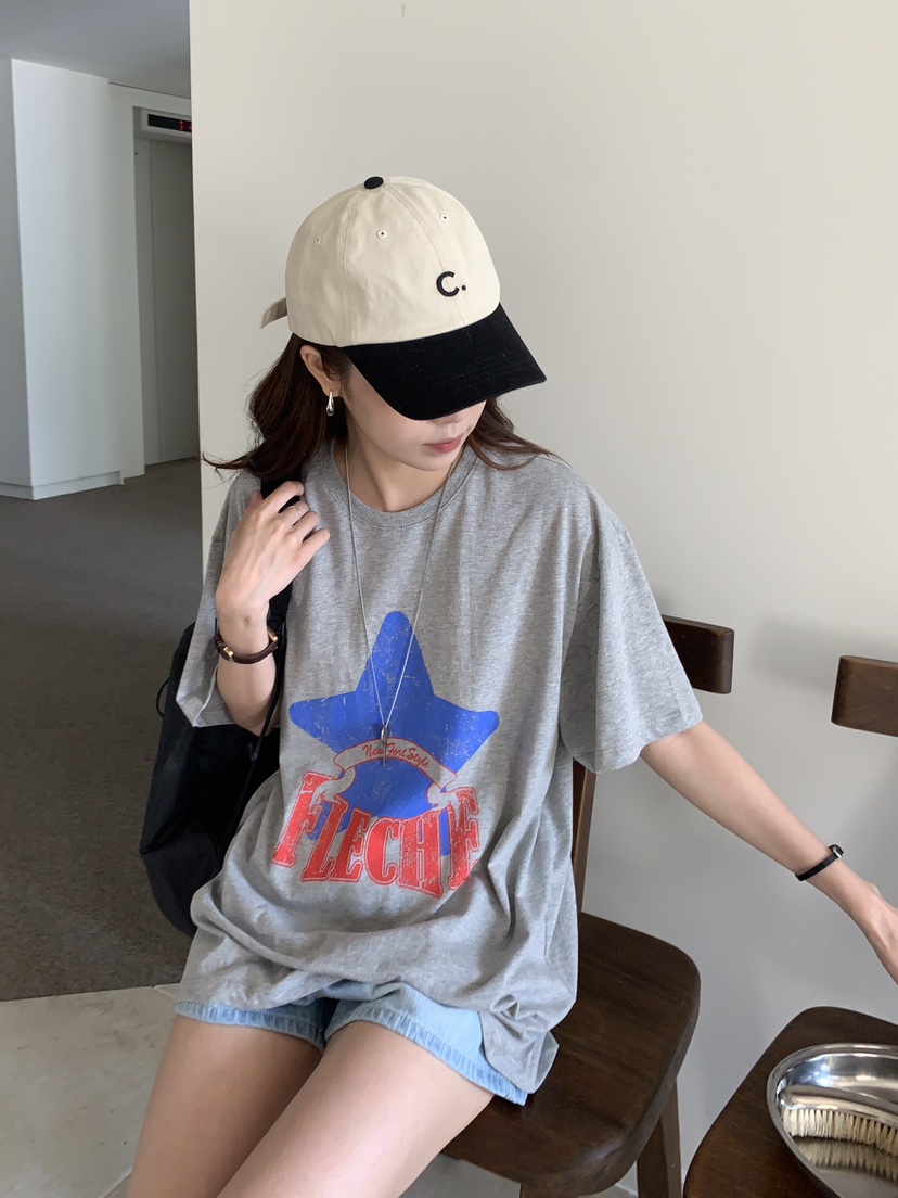 BAKING POWDER韓國代購㊣女裝新款真品25春夏休閑熱賣推薦T恤BAKING POWDERT恤