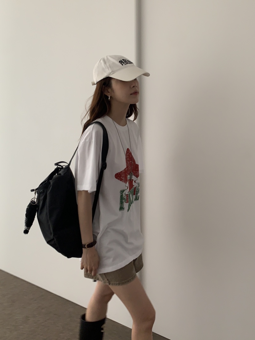 BAKING POWDER韓國代購㊣女裝新款真品25春夏休閑熱賣推薦T恤BAKING POWDERT恤