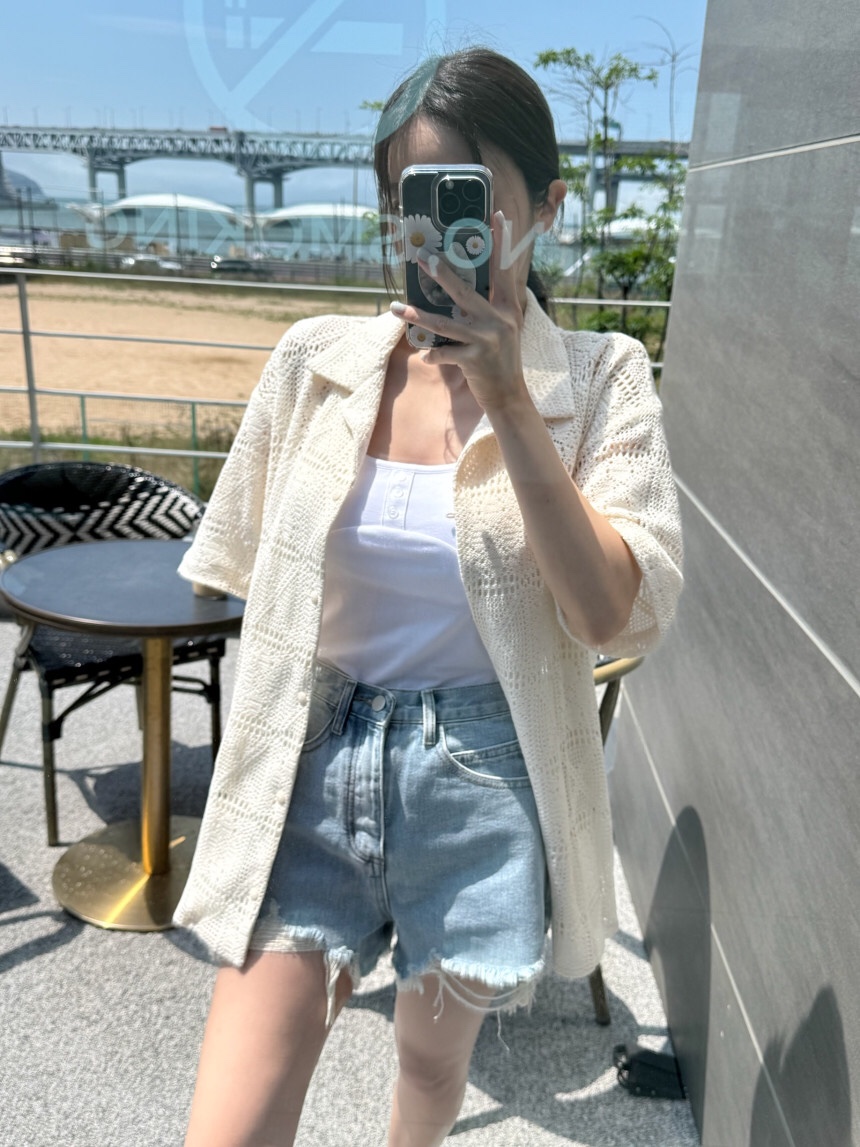 KC MARKET韓國代購㊣女裝新款25春夏職業人氣時尚休閑短褲KC MARKET短褲