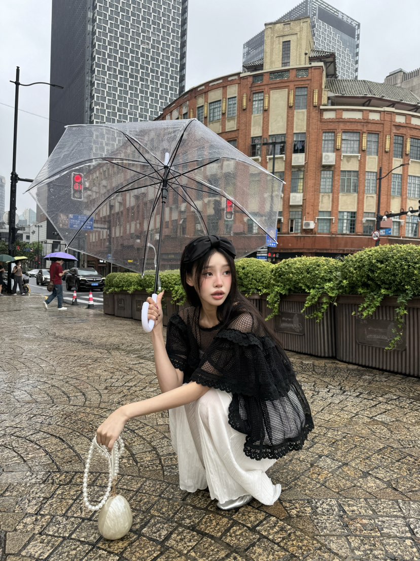 MAISONDEGLORY東大門㊣代購女士新品25春夏人氣襯衫蕾絲衫網眼MAISON DE GLORY襯衫/蕾絲衫