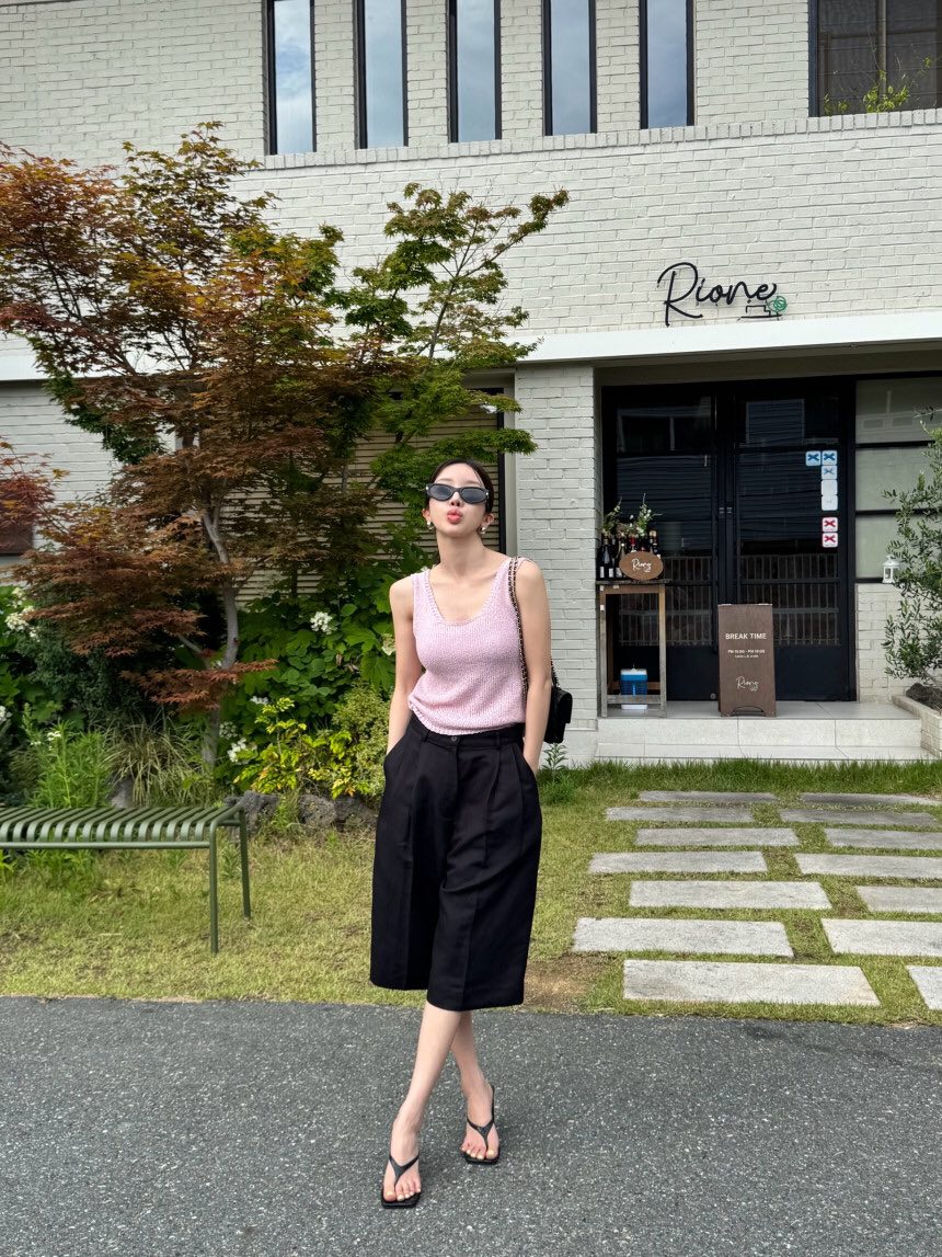 KC MARKET韓國直郵㊣女裝新款熱賣真品職業休閑推薦吊帶背心KC MARKET吊帶/背心