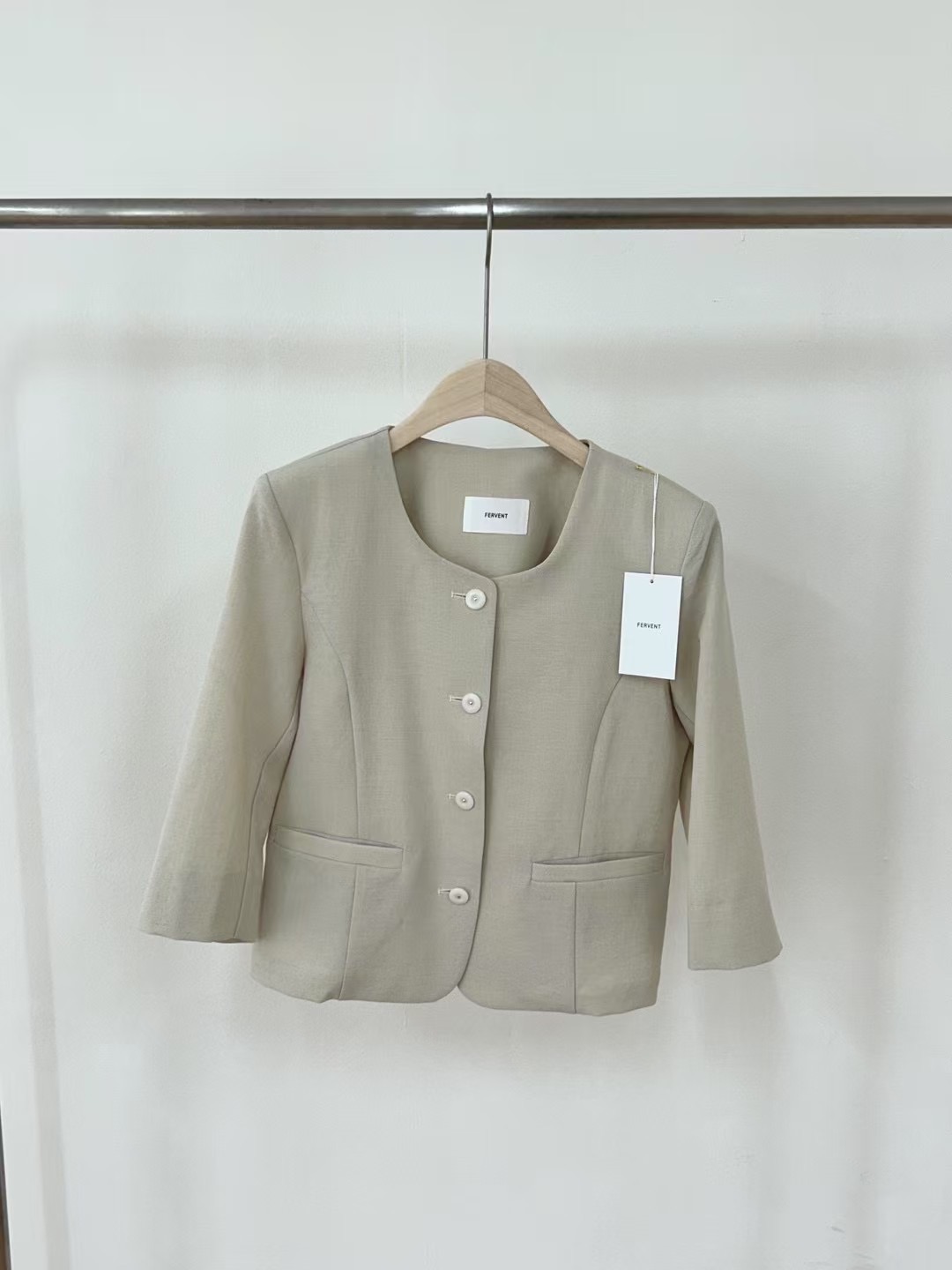 FERVENT東大門㊣代購女士新品職業25春夏時尚休閑推薦人氣夾克FERVENT夾克圖色1