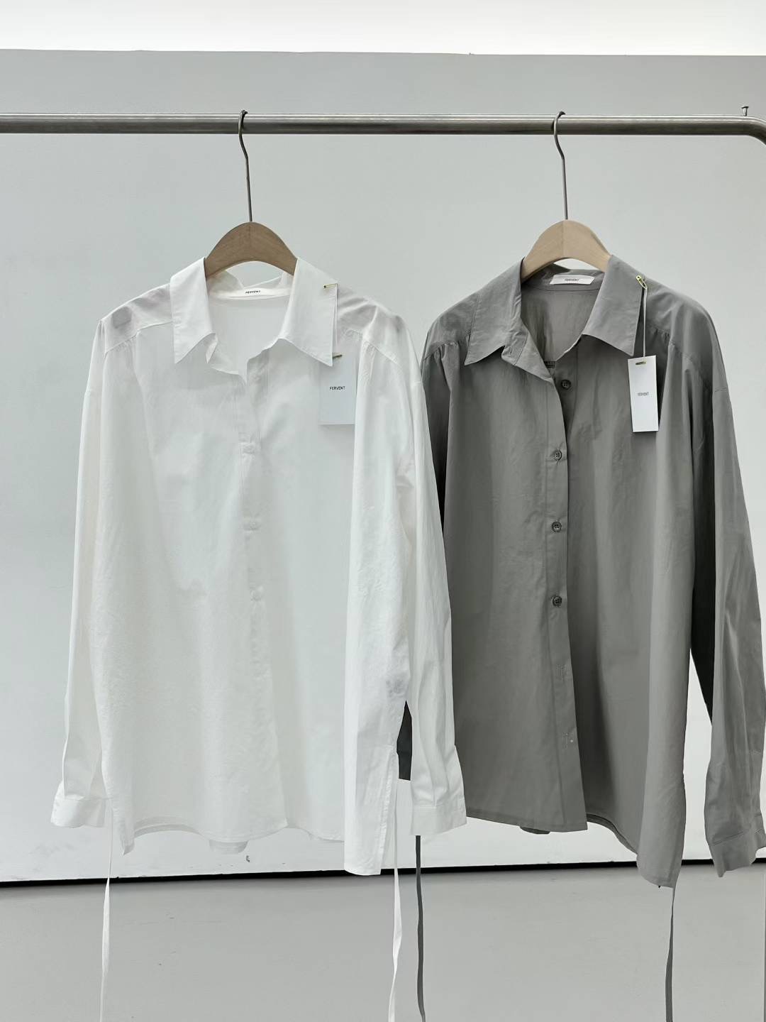 FERVENT東大門㊣代購女士新品25春夏時尚推薦職業襯衫蕾絲衫FERVENT襯衫/蕾絲衫圖色2左二色