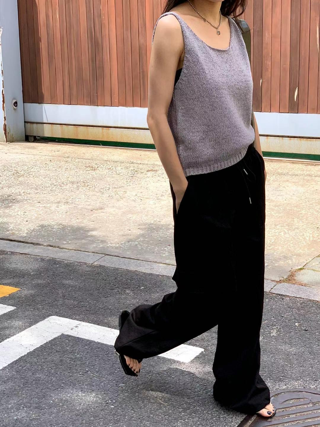 VEVE韓國代購㊣女士新品職業真品25春夏時尚人氣休閑休閑褲VEVE休閑褲