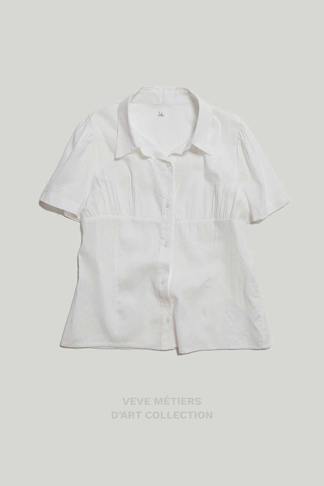 VEVE東大門㊣代購女裝新品時尚休閑25春夏人氣推薦襯衫蕾絲衫VEVE襯衫/蕾絲衫