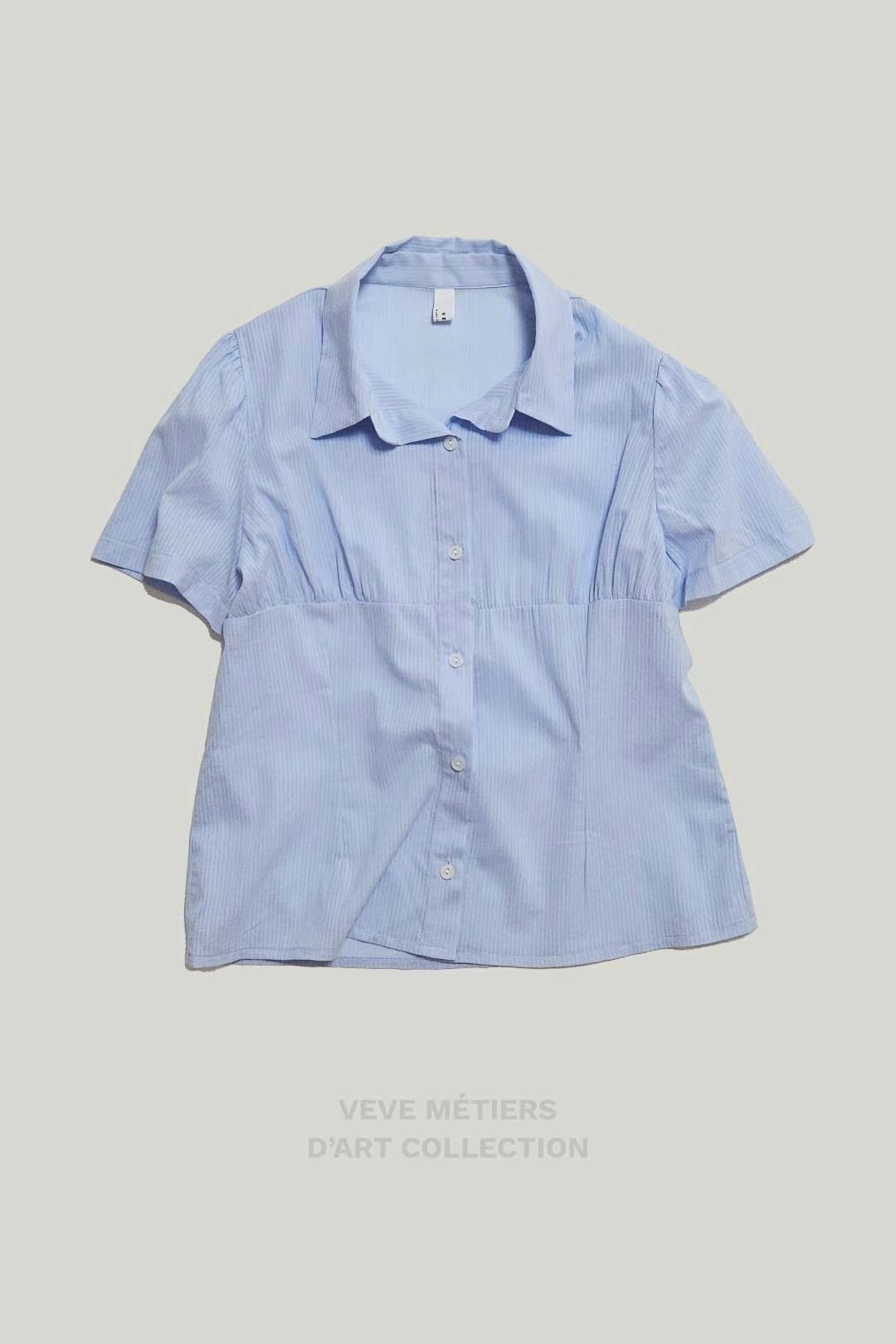 VEVE東大門㊣代購女裝新品時尚休閑25春夏人氣推薦襯衫蕾絲衫VEVE襯衫/蕾絲衫圖色2