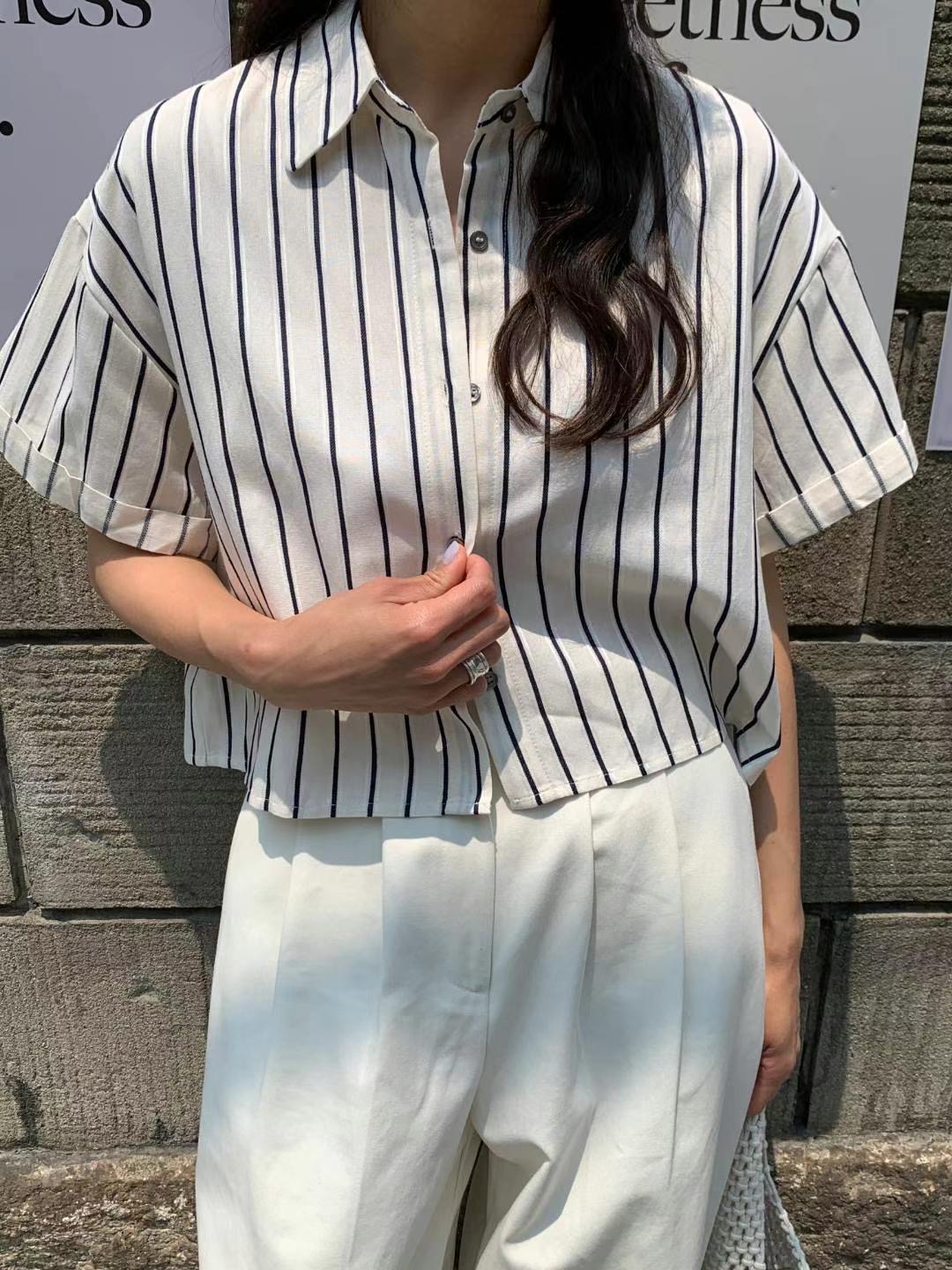 VEVE東大門㊣實拍女裝新品推薦熱賣時尚真品襯衫蕾絲衫復古VEVE襯衫/蕾絲衫圖色2
