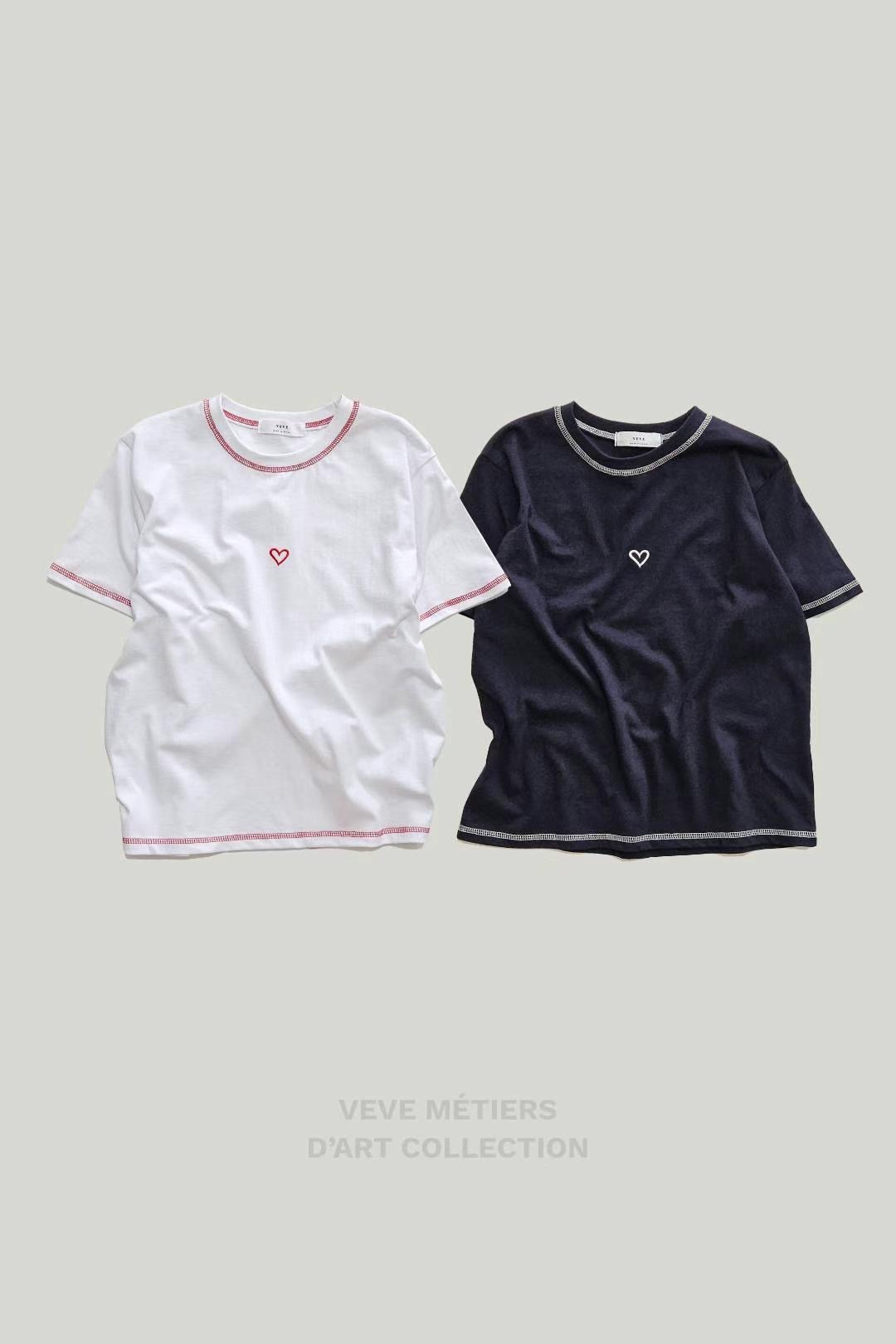 VEVE韓國代購㊣女士新品真品熱賣25春夏推薦時尚休閑職業T恤VEVET恤