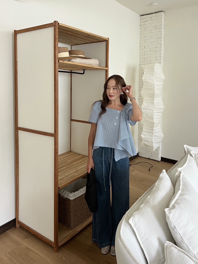 BOLD東大門㊣實拍女裝新款熱賣休閑職業25春夏推薦襯衫蕾絲衫BOLD襯衫/蕾絲衫