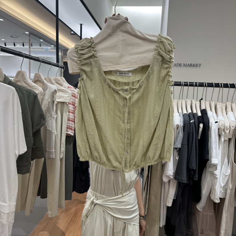 JADEMARKET東大門㊣直郵女裝新品25春夏休閑職業人氣吊帶背心JADE MARKET吊帶/背心圖色3