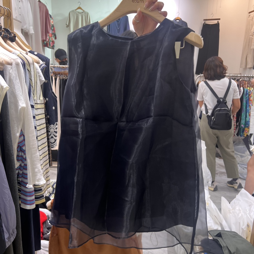 EUM東大門㊣代購女士新款時尚推薦真品熱賣休閑25春夏吊帶背心EUM吊帶/背心圖色2