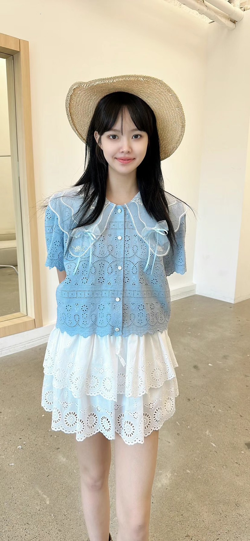 YARD韓國代購㊣女裝新款真品25春夏休閑時尚人氣襯衫蕾絲衫YARD襯衫/蕾絲衫