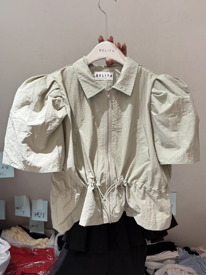 BELITA-L韓國直郵㊣女裝新品熱賣真品職業推薦25春夏襯衫蕾絲衫BELITA-L襯衫/蕾絲衫圖色2