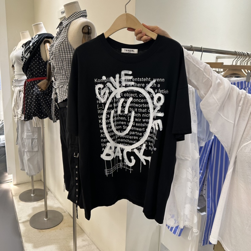 TOMGIRL東大門㊣實拍女裝新品職業時尚人氣推薦25春夏熱賣T恤TOMGIRLT恤圖色2