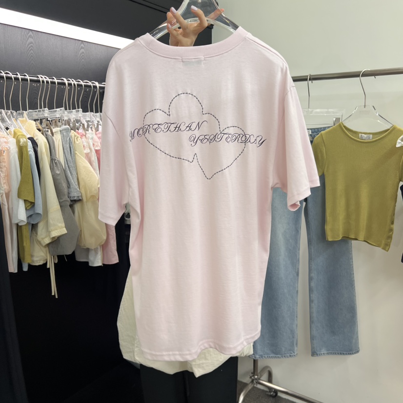 MORE THAN YESTERDAY/LOVE YOU SO MUCH韓國直郵㊣女裝新品25春夏T恤MORE THAN YESTERDAYT恤