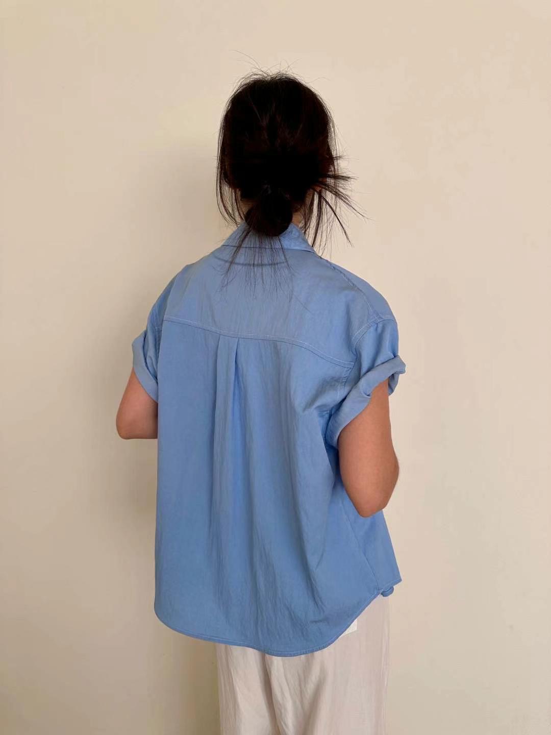 CYLINDER東大門㊣代購女士新品25春夏真品休閑時尚襯衫蕾絲衫CYLINDER襯衫/蕾絲衫