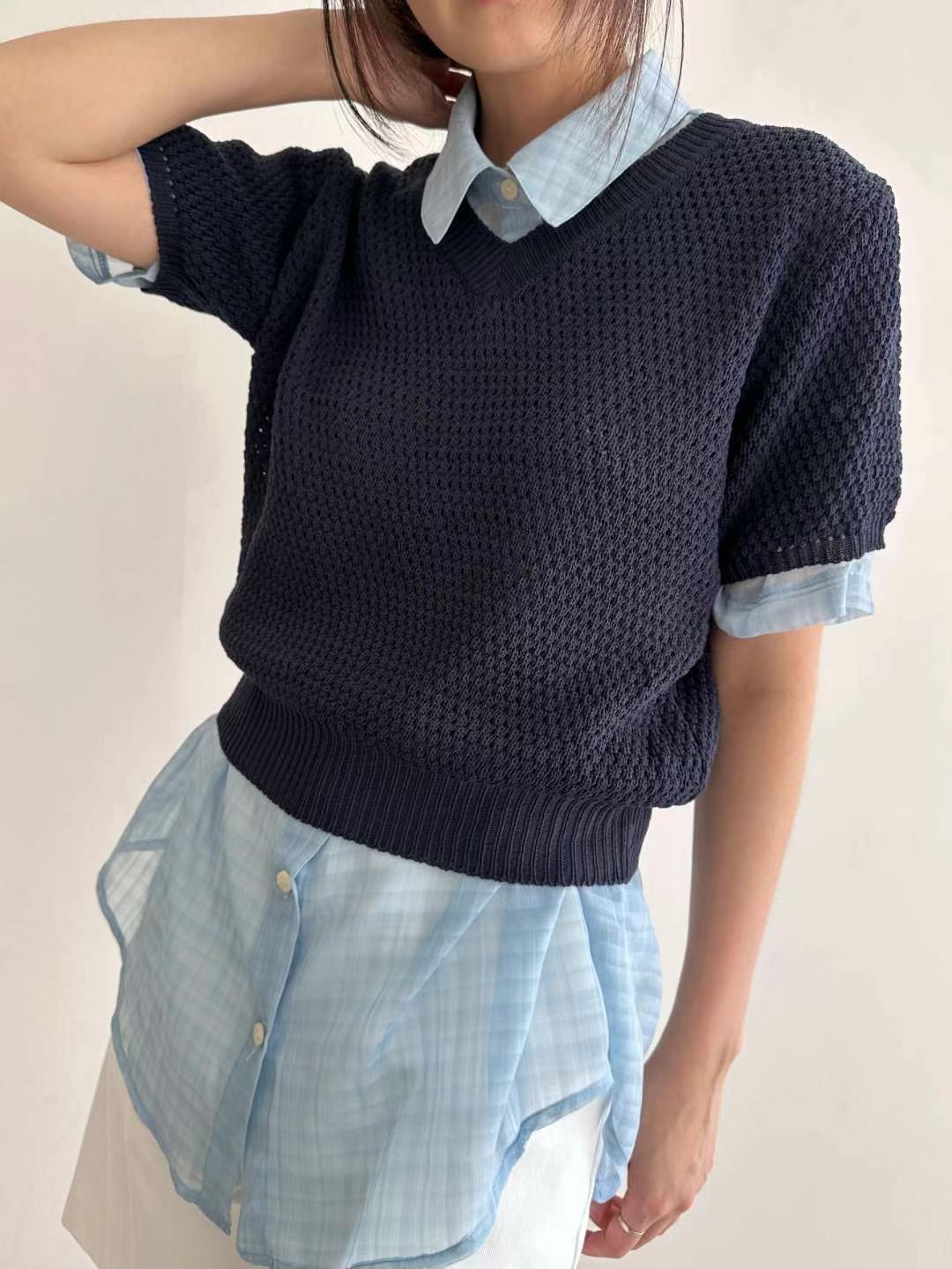 CYLINDER東大門㊣實拍女裝新品25春夏推薦真品時尚熱賣針織衫CYLINDER針織衫圖色2