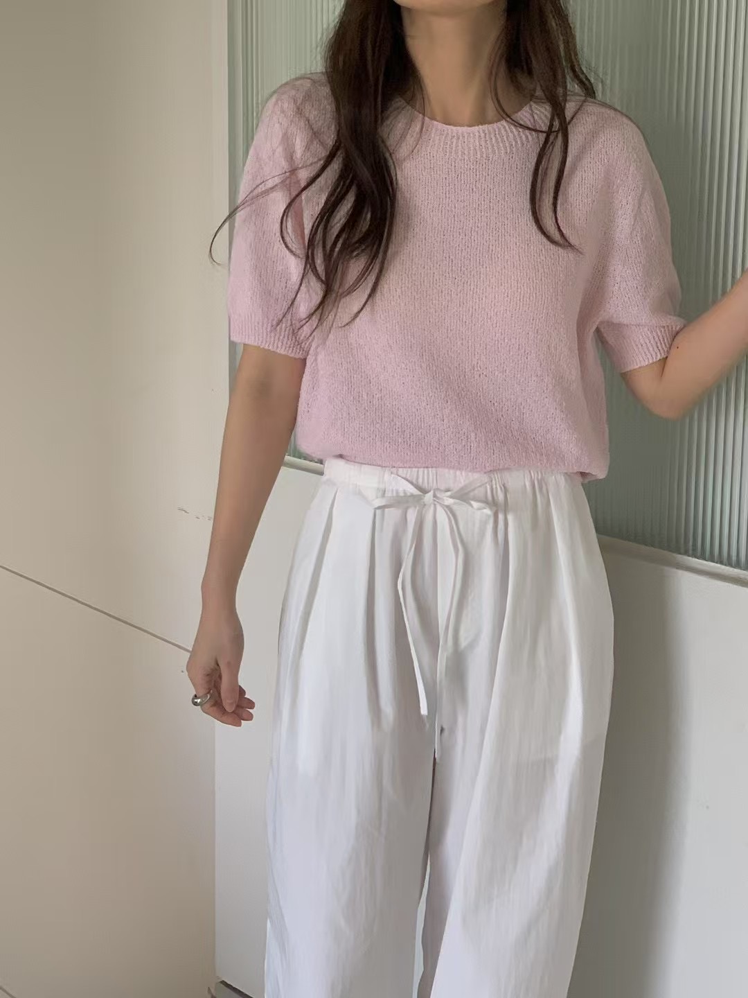 VINE東大門㊣直郵女士新品25春夏休閑時尚熱賣人氣推薦針織衫VINE針織衫圖色3