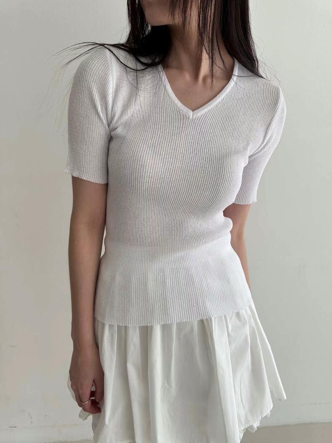 CYLINDER韓國代購㊣女裝新款時尚推薦職業休閑人氣針織衫V領CYLINDER針織衫