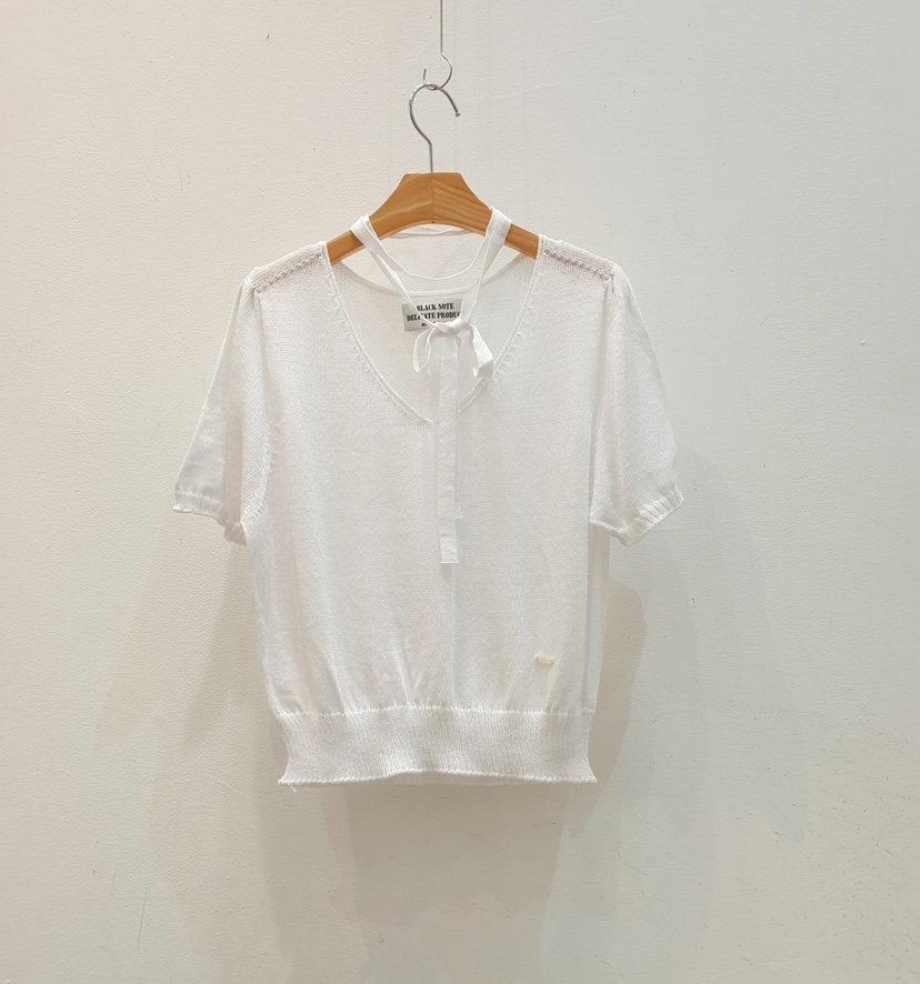 BLACK NOTE韓國直郵㊣女士新品推薦時尚真品職業針織衫含脖帶BLACK NOTE針織衫圖色3