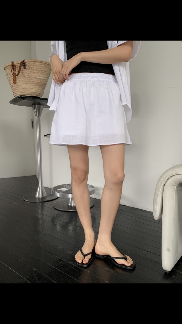 ROUGH東大門㊣直郵女士新款推薦人氣職業25春夏時尚裙褲亞麻ROUGH裙褲