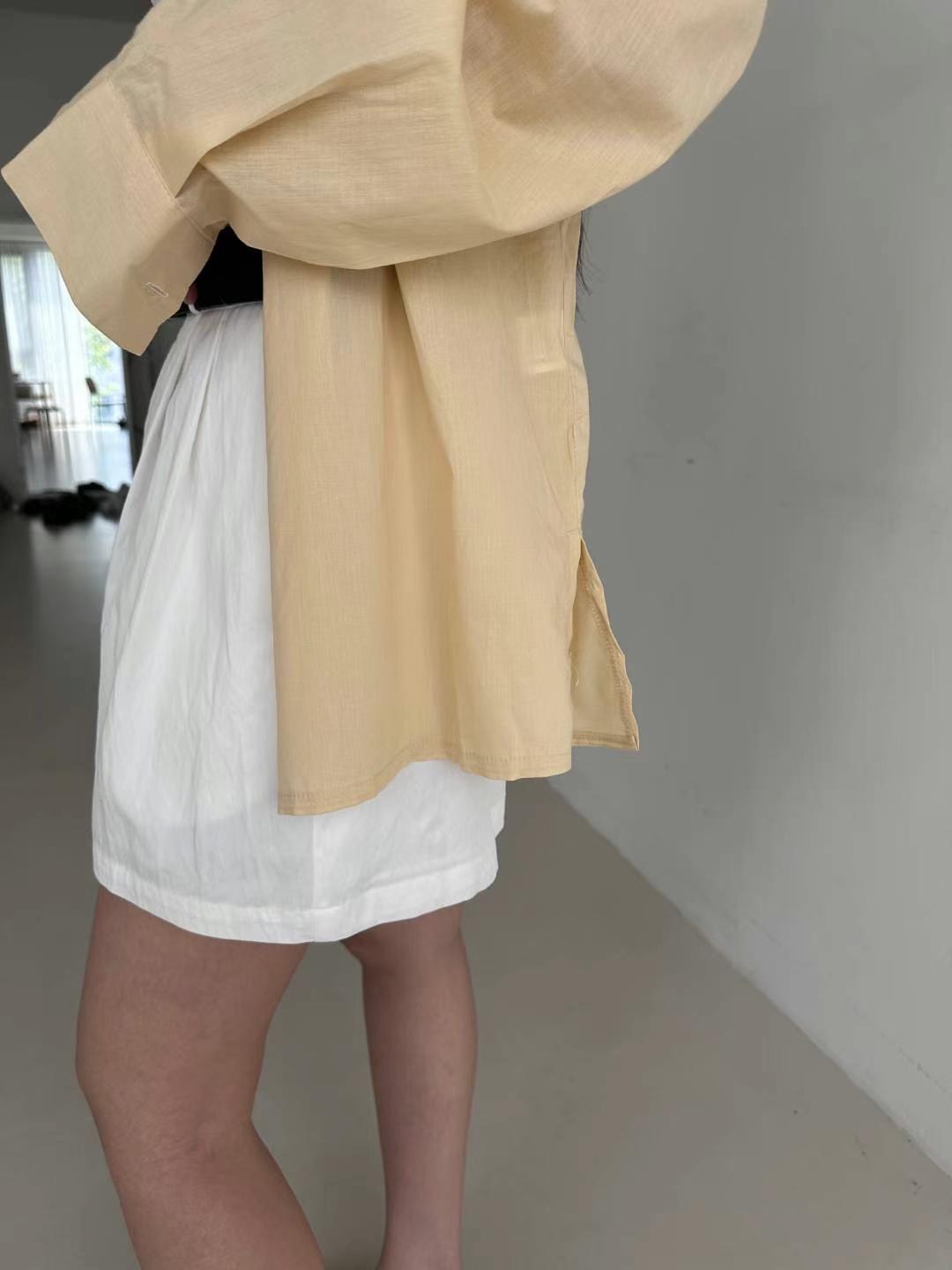 CYLINDER韓國代購㊣女士新品時尚25春夏人氣熱賣襯衫蕾絲衫CYLINDER襯衫/蕾絲衫