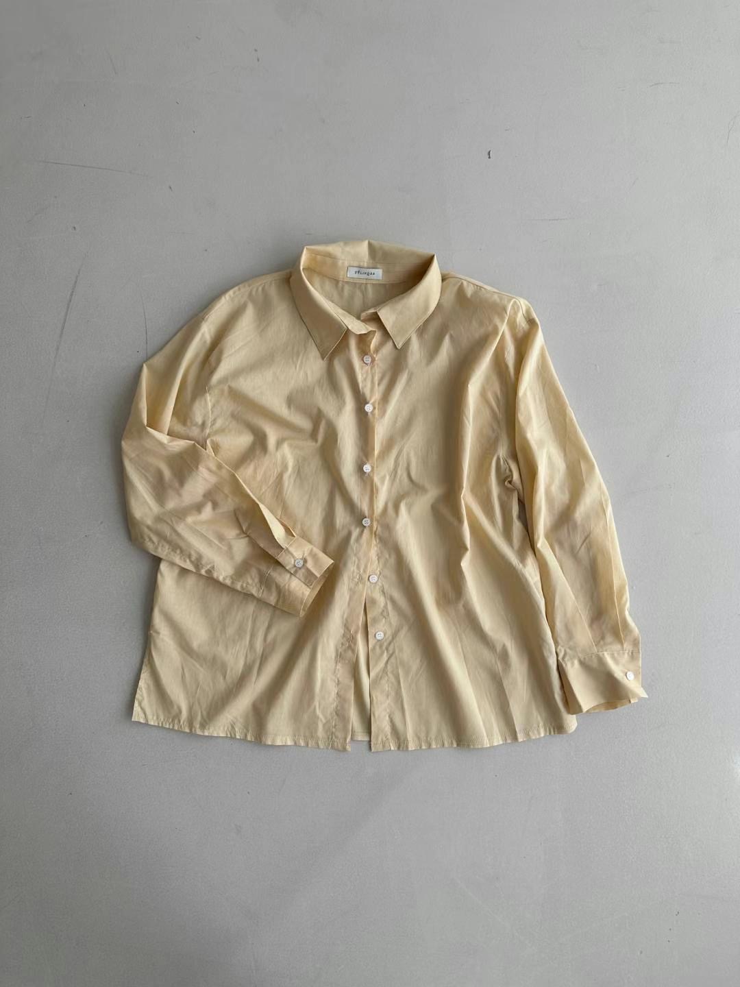 CYLINDER韓國代購㊣女士新品時尚25春夏人氣熱賣襯衫蕾絲衫CYLINDER襯衫/蕾絲衫圖色1