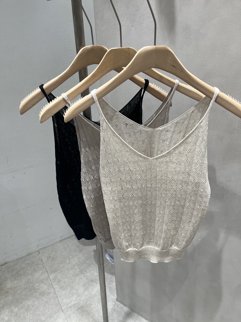 EVERCOMMERCE METICULOUSLY DESIGNED東大門㊣直郵女裝新款真品吊帶背心亞麻EVERCOMMERCE METICULOUSLY DESIGNED吊帶/背心