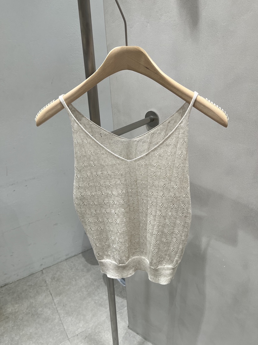 EVERCOMMERCE METICULOUSLY DESIGNED東大門㊣直郵女裝新款真品吊帶背心亞麻EVERCOMMERCE METICULOUSLY DESIGNED吊帶/背心圖色2