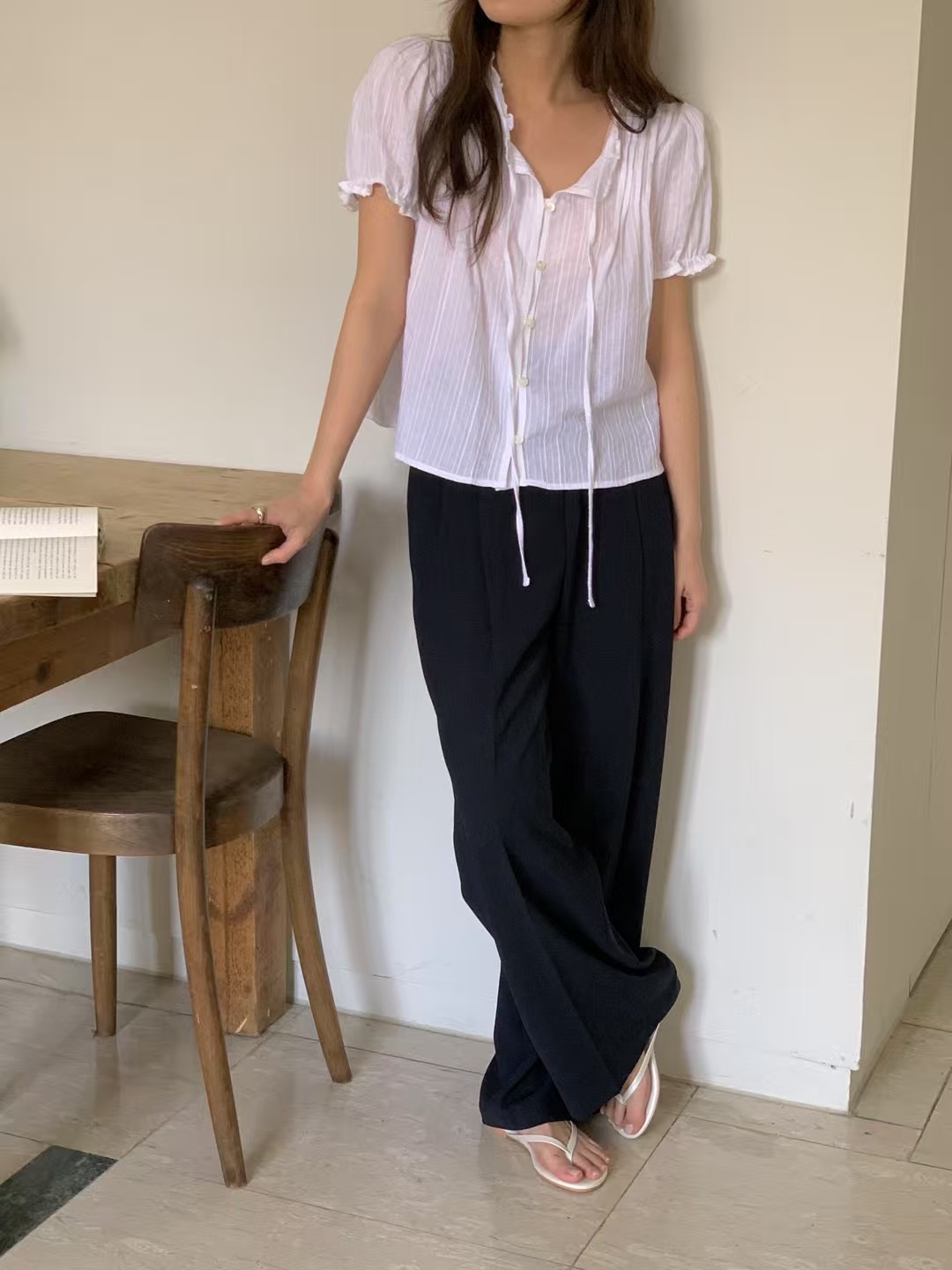 VINE韓國代購㊣女士新款熱賣推薦人氣真品休閑時尚襯衫蕾絲衫VINE襯衫/蕾絲衫