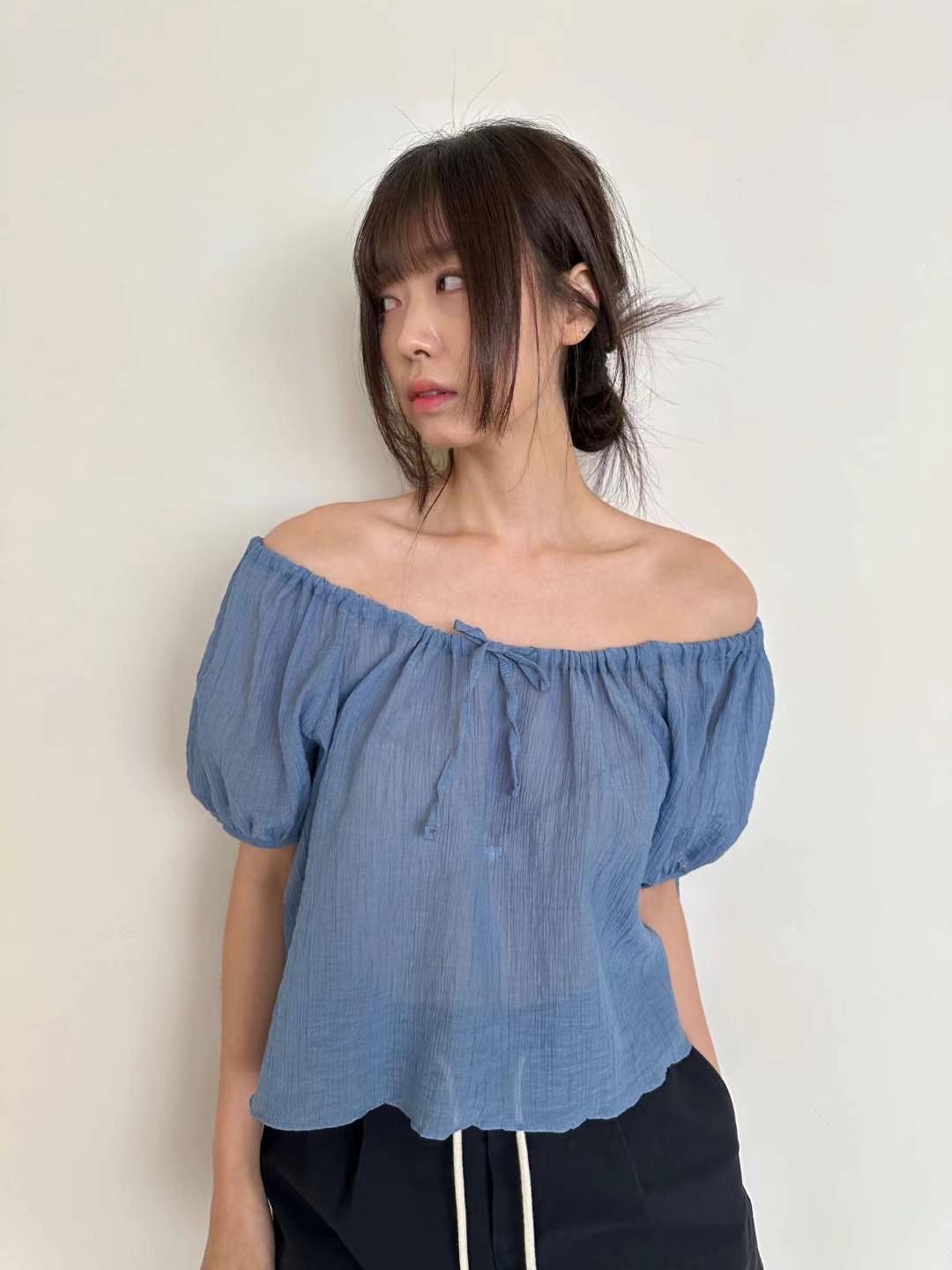 CYLINDER東大門㊣實拍女裝新款推薦25春夏真品職業襯衫蕾絲衫CYLINDER襯衫/蕾絲衫圖色3