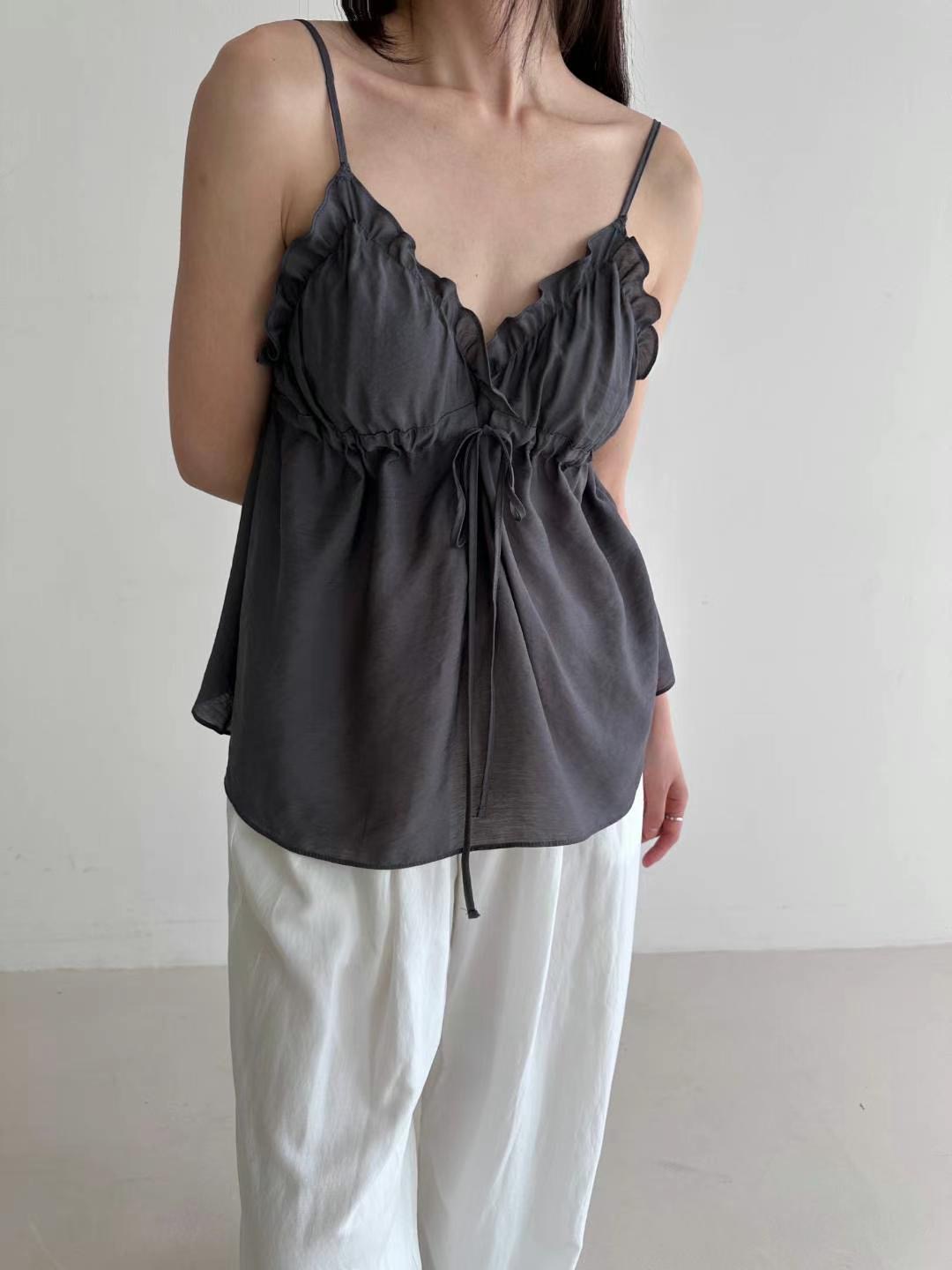 CYLINDER韓國直郵㊣女裝新品熱賣25春夏推薦職業時尚吊帶背心CYLINDER吊帶/背心