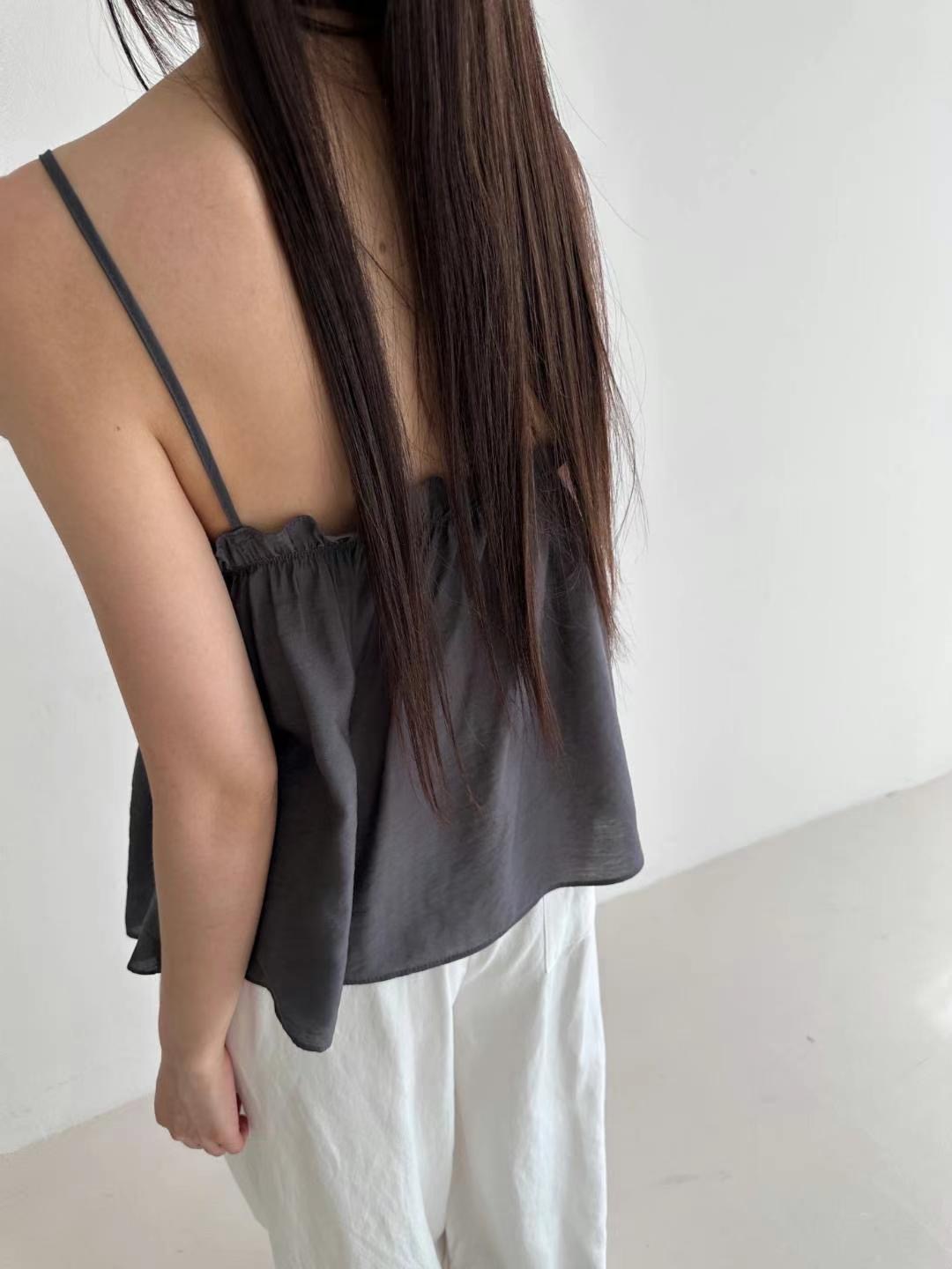 CYLINDER韓國直郵㊣女裝新品熱賣25春夏推薦職業時尚吊帶背心CYLINDER吊帶/背心