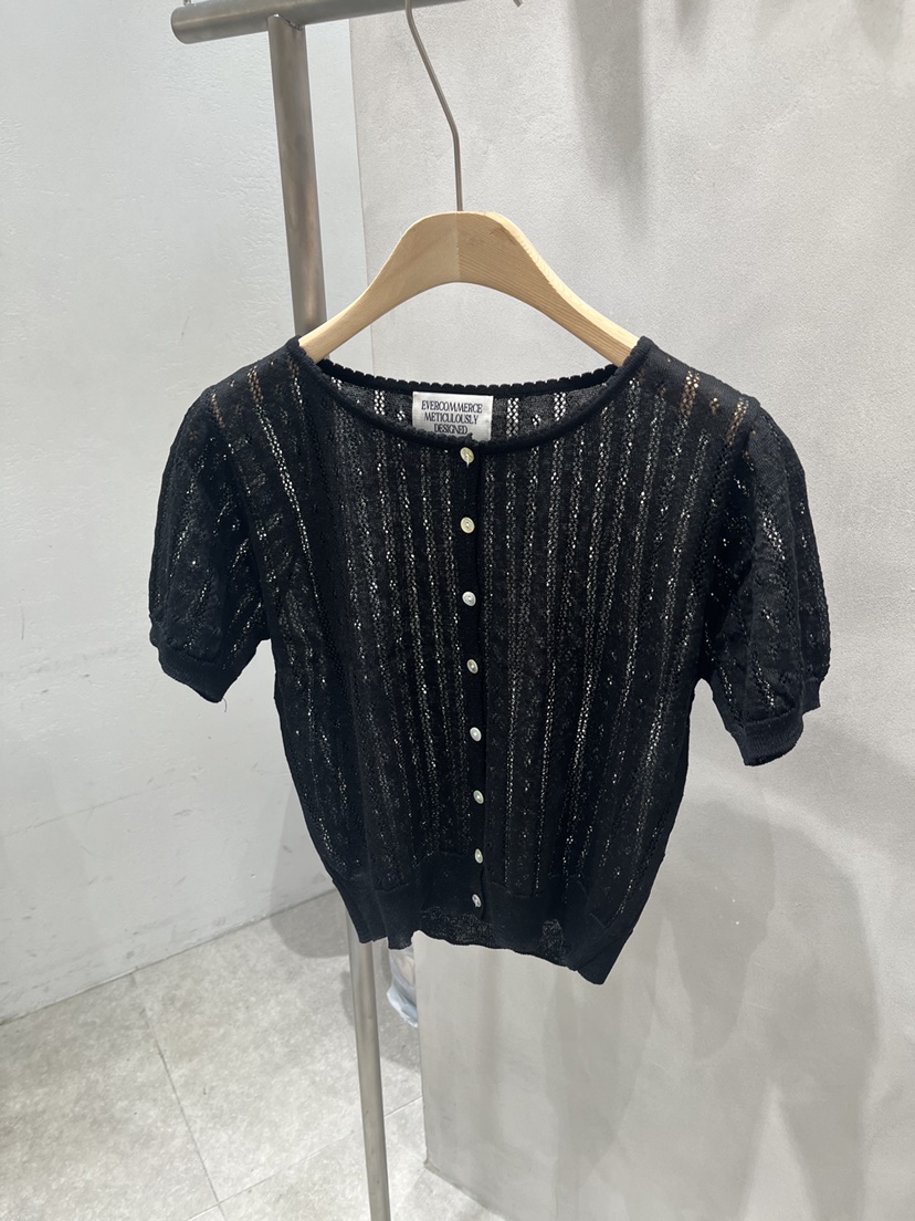 EVERCOMMERCE METICULOUSLY DESIGNED東大門㊣實拍女士新品職業針織衫花朵開衫EVERCOMMERCE METICULOUSLY DESIGNED針織衫圖色4