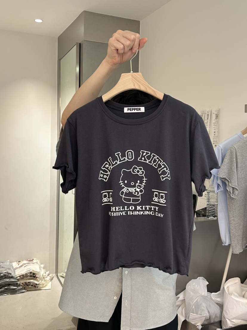 PEPPER-L東大門㊣直郵女裝新品熱賣休閑人氣真品推薦25春夏T恤PEPPERT恤圖色4
