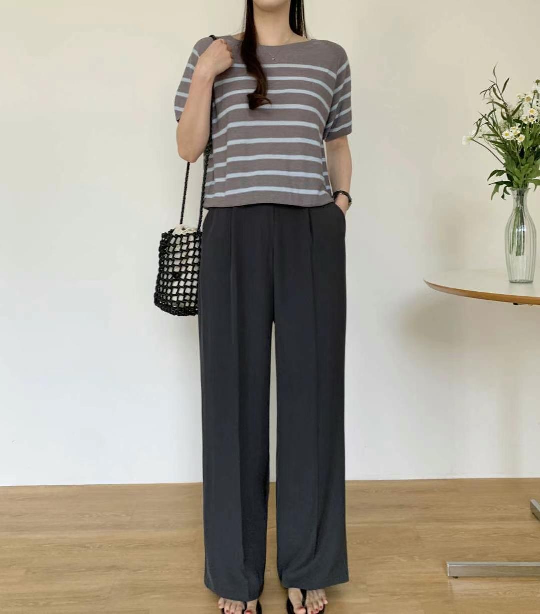 SMILE韓國代購㊣女裝新品休閑人氣時尚熱賣真品職業25春夏針織衫SMILE針織衫