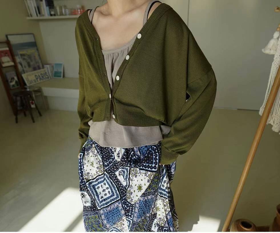 SMILE東大門㊣代購女裝新品真品25春夏時尚推薦針織衫開襟衫SMILE針織衫圖色3