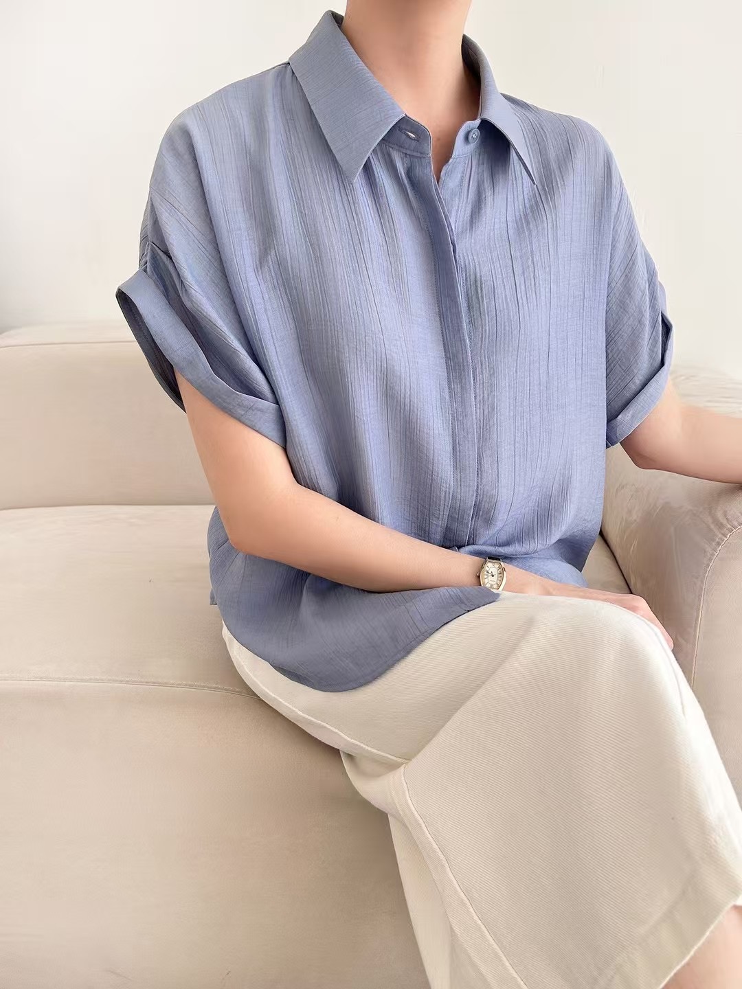 DAILY PROJECT-데일리프로젝트-T韓國直郵㊣女裝新品熱賣襯衫蕾絲衫DAILY PROJECT襯衫/蕾絲衫
